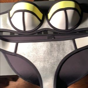 Triangl bikini. Medium bottoms  & small top
